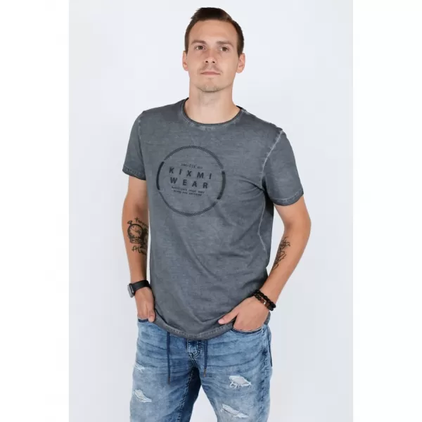  Tricou pentru bărbați KIXMI RAY GRI INCHIS 