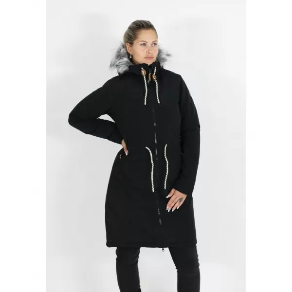  Palton de femei ALTISPORT VOLENA LCTB218 NEGRU 