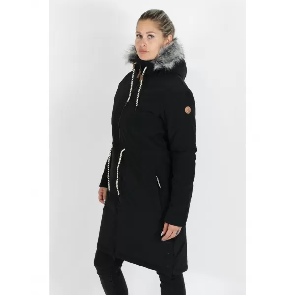 Palton de femei ALTISPORT VOLENA LCTB218 NEGRU 