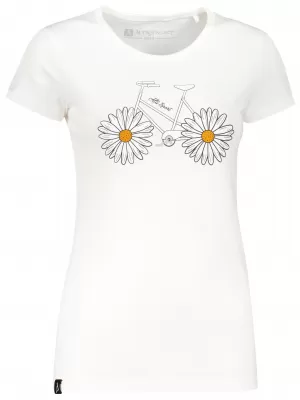 Dámské triko s krátkým rukávem ALW184/PUSTA BÍLÁ