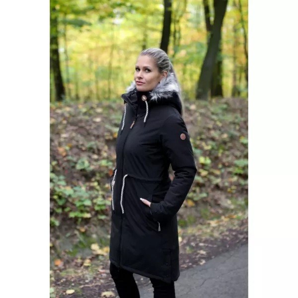  Palton de femei ALTISPORT VOLENA LCTB218 NEGRU 