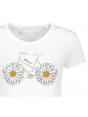 Dámské triko s krátkým rukávem ALW184/PUSTA BÍLÁ