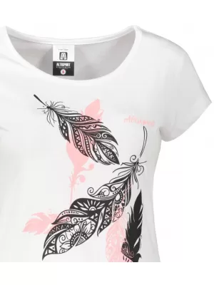 Tricou pentru femei ALTISPORT ALW178122 ALB