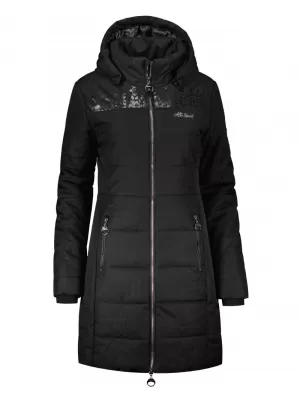 Palton de femei ALTISPORT BEVERLY NEGRU