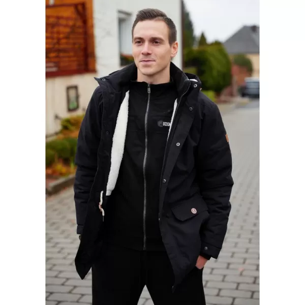  Geaca de iarna pentru barbati KIXMI ROGER NEGRU 