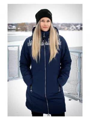 Palton de femei ALTISPORT BEVERLY ALBASTRU INCHIS