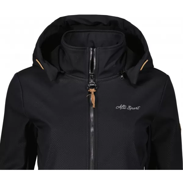  Jachetă softshell pentru femei ALTISPORT BERNIKE NEGRU 