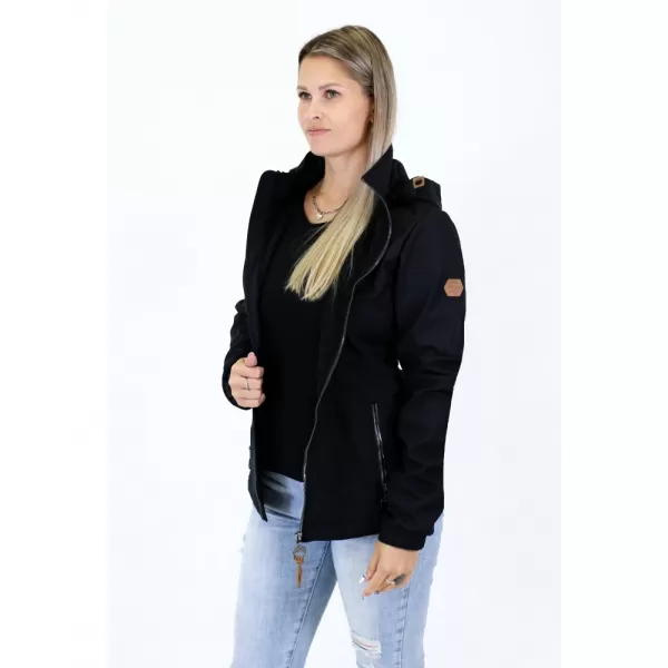 Jachetă softshell pentru femei ALTISPORT BERNIKE NEGRU 