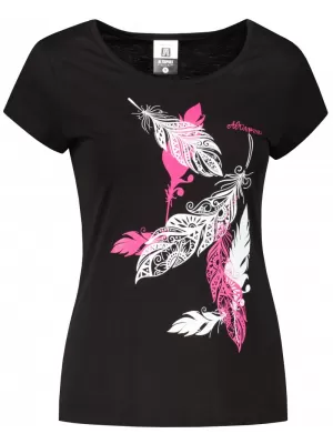 Tricou pentru femei ALTISPORT ALW178122 NEGRU ROZ