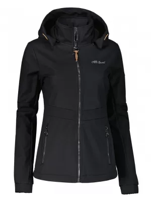 Jachetă softshell pentru femei ALTISPORT BERNIKE NEGRU