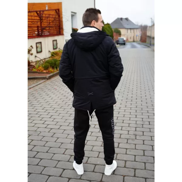  Geaca de iarna pentru barbati KIXMI ROGER NEGRU 