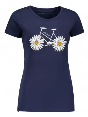 Dámské triko s krátkým rukávem ALW184/PUSTA NÁMOŘNÍ MODRÁ