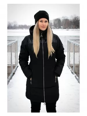 Palton de femei ALTISPORT BEVERLY NEGRU