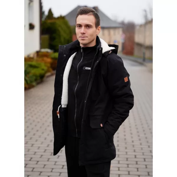  Geaca de iarna pentru barbati KIXMI ROGER NEGRU 