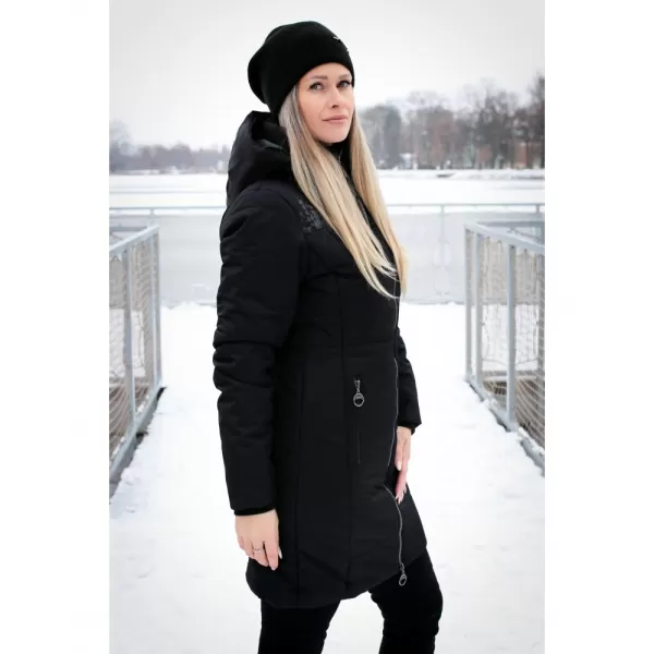  Palton de femei ALTISPORT BEVERLY NEGRU 