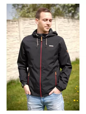 Jachetă pentru bărbați ALTISPORT CARLEY NEGRU/ROSU
