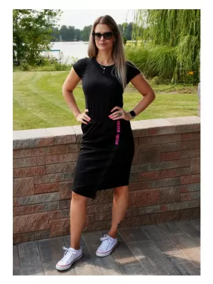 Fusta de dama KIXMI SIBILA NEGRU ROZ