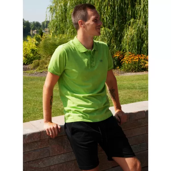 Tricou pentru bărbați KIXMI SPENCER VERDE ALBASTRU 