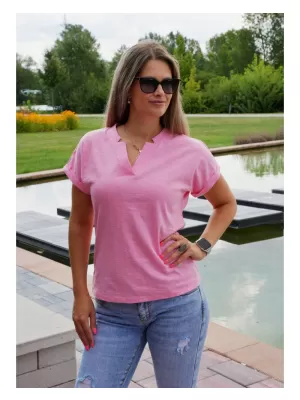 Tricou pentru femei KIXMI SELENA ROZ