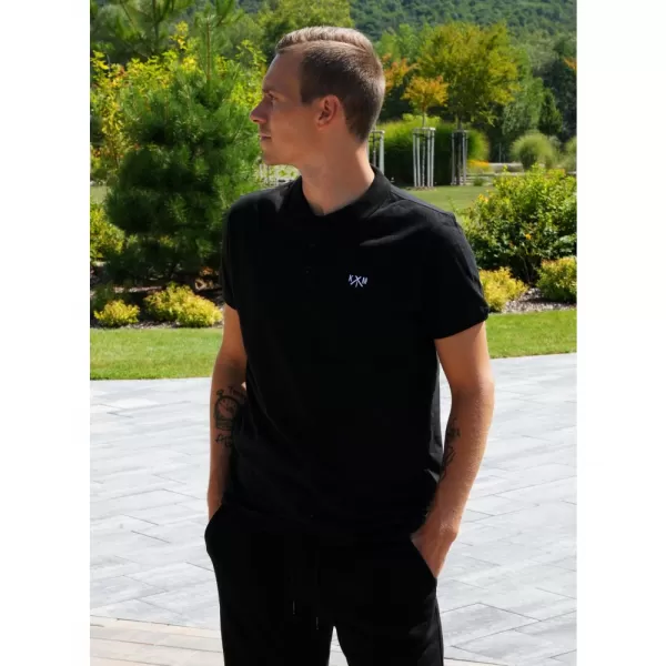  Tricou pentru bărbați KIXMI SPENCER NEGRU 