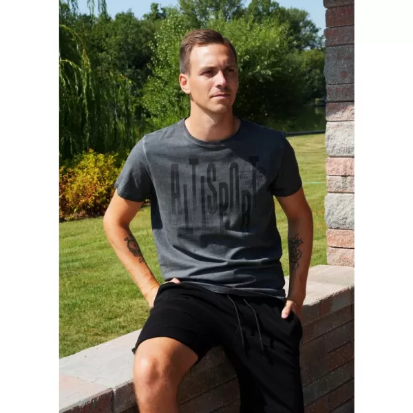  Tricou pentru bărbați ALTISPORT CARLSON GRI INCHIS 