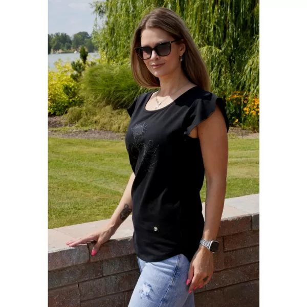  Tricou pentru femei KIXMI SAMMI NEGRU 
