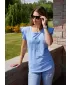 Tricou pentru femei KIXMI SAMMI ALBASTRU