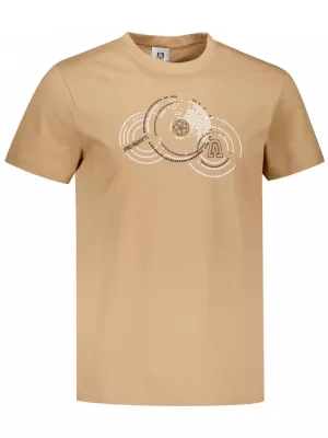 Pánské triko ALTISPORT CARRYOVER ALM160AL805 PÍSKOVÁ