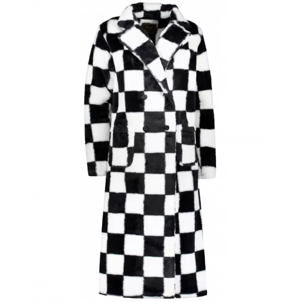  Hanorac de dama KIXMI TESA ALB NEGRU 