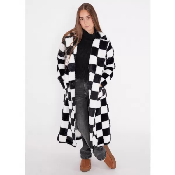  Hanorac de dama KIXMI TESA ALB NEGRU 