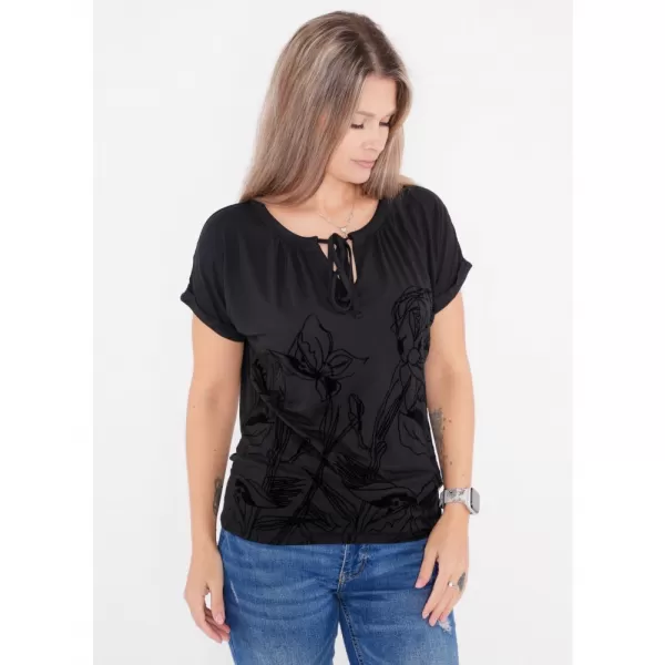  Tricou pentru femei ALTISPORT DEBBI NEGRU 