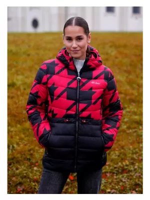 Geaca de dama ALTISPORT DARCIA NEGRU/ROSU