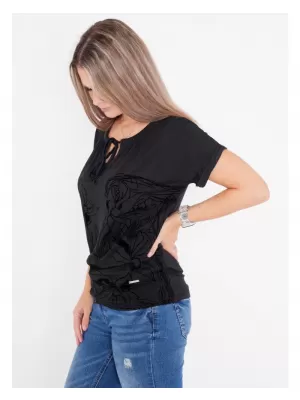 Tricou pentru femei ALTISPORT DEBBI NEGRU