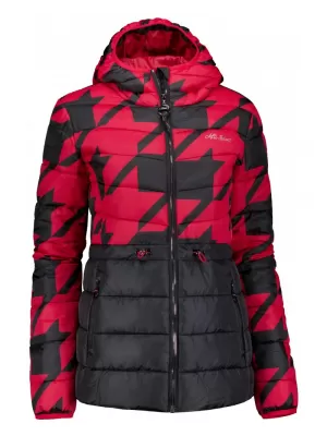 Geaca de dama ALTISPORT DARCIA NEGRU/ROSU