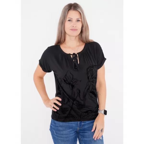  Tricou pentru femei ALTISPORT DEBBI NEGRU 