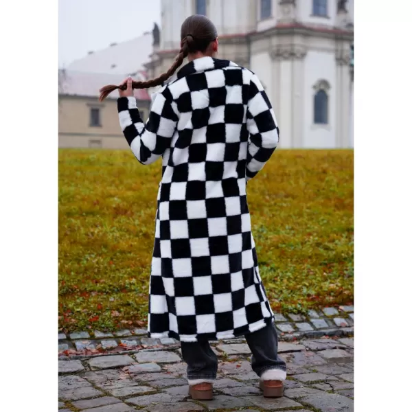  Hanorac de dama KIXMI TESA ALB NEGRU 