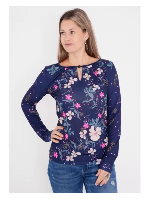 Tricou pentru femei ALTISPORT DAISY ALBASTRU INCHIS