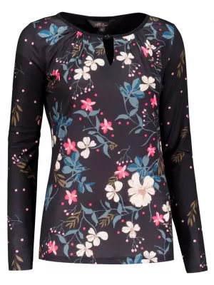 Tricou pentru femei ALTISPORT DAISY NEGRU