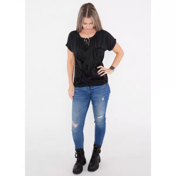  Tricou pentru femei ALTISPORT DEBBI NEGRU 