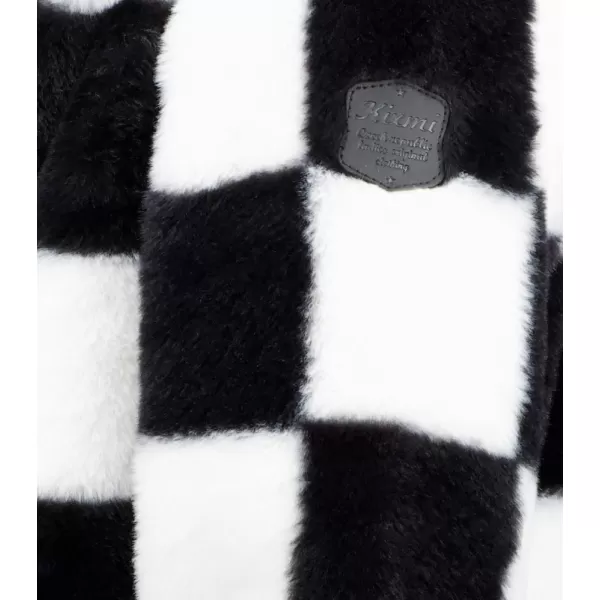  Hanorac de dama KIXMI TESA ALB NEGRU 