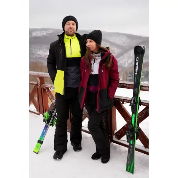  Geaca de iarna pentru barbati ALTISPORT DEREL MJCD713 NEGRU/VERDE 