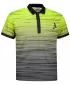 Tricou funcțional pentru bărbați cu guler premium ALTISPORT VOJ/ALM031TR05 NEGRU/GALBEN NEON