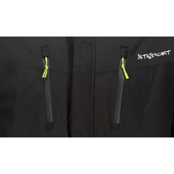  Geaca de iarna pentru barbati ALTISPORT DEREL MJCD713 NEGRU/VERDE 