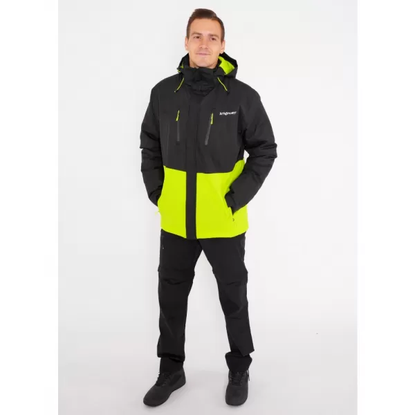  Geaca de iarna pentru barbati ALTISPORT DEREL MJCD713 NEGRU/VERDE 