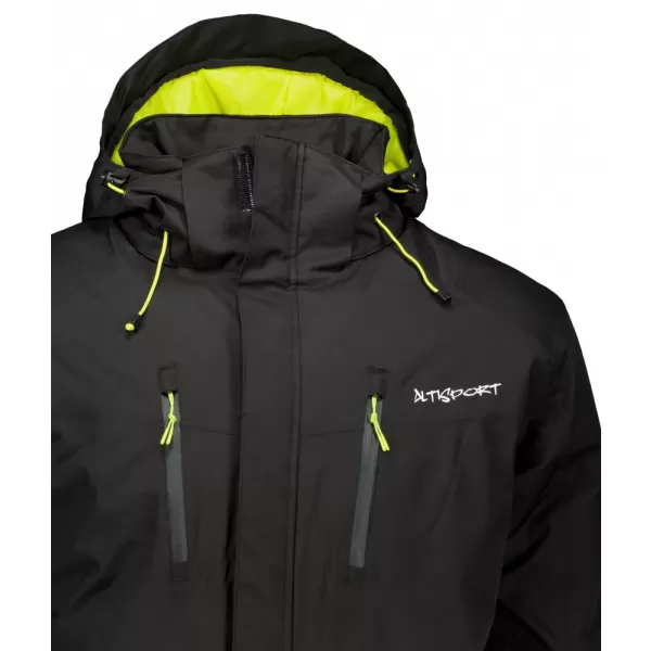  Geaca de iarna pentru barbati ALTISPORT DEREL MJCD713 NEGRU/VERDE 