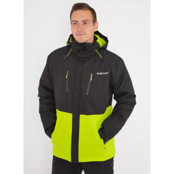  Geaca de iarna pentru barbati ALTISPORT DEREL MJCD713 NEGRU/VERDE 