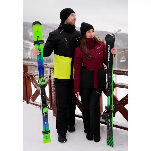  Geaca de iarna pentru barbati ALTISPORT DEREL MJCD713 NEGRU/VERDE 
