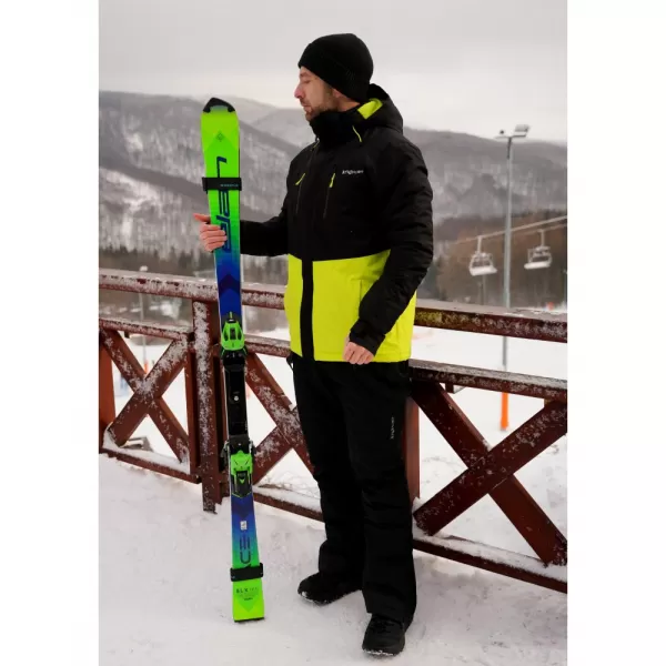  Geaca de iarna pentru barbati ALTISPORT DEREL MJCD713 NEGRU/VERDE 