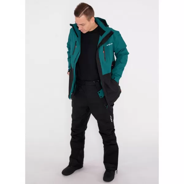  Pantaloni de schi pentru bărbați ALTISPORT REVOZ NEGRU 