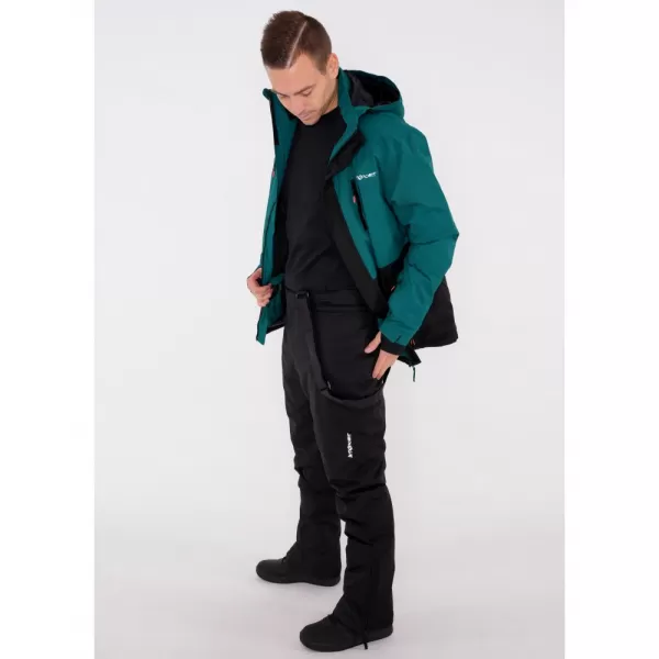  Pantaloni de schi pentru bărbați ALTISPORT REVOZ NEGRU 